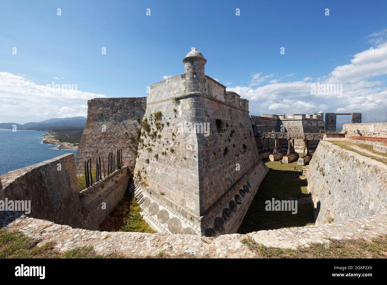 El Castillo de San Pedro de la Roca o Fortezza El Morro, Castillo El Morro, Santiago de Cuba, Provincia di Santiago de Cuba, Caraibi, Cuba, Caraibi Foto Stock