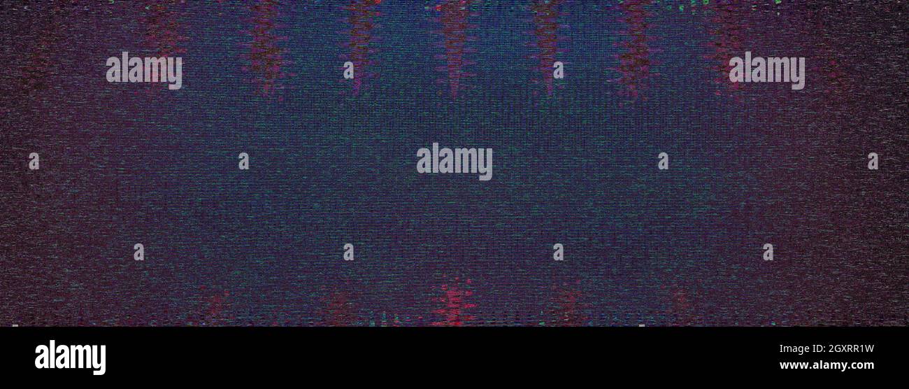 Un'immagine astratta di sfondo glitch art. Foto Stock