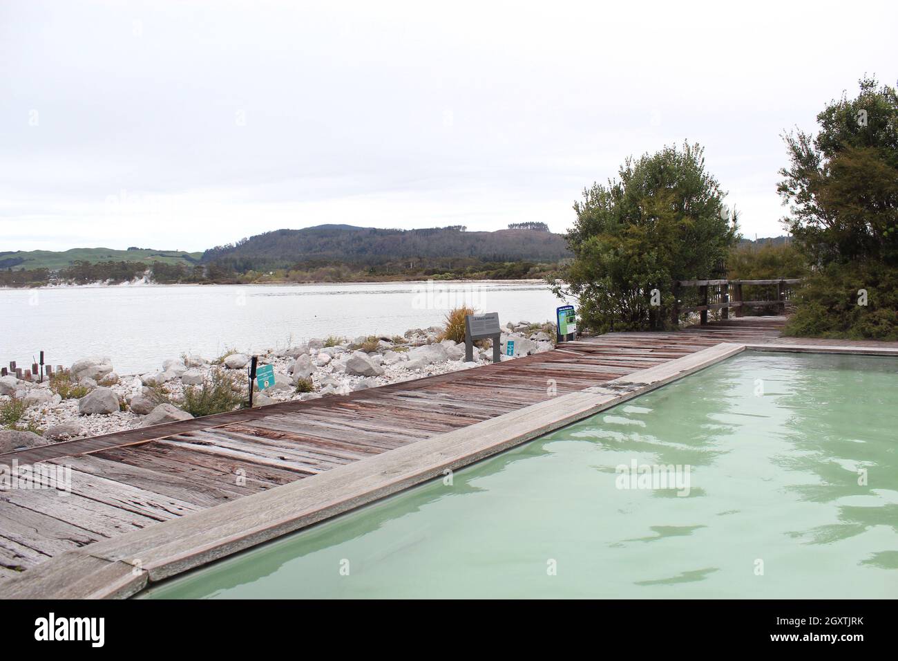 Centro termale geotermico di Rotorua. Nuova Zelanda. 17 ottobre 2011 Foto Stock