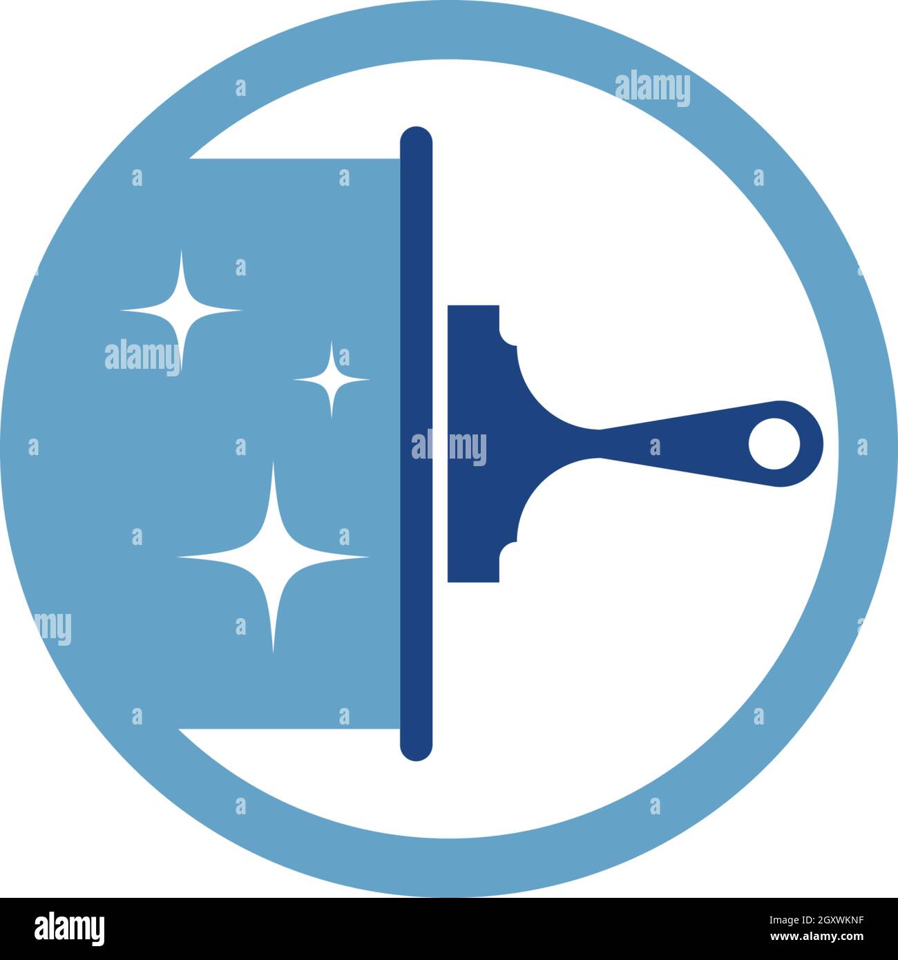 Modello vettoriale logo detergente per la casa Illustrazione Vettoriale