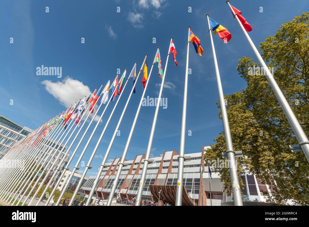 Consiglio d'Europa a Strasburgo. Francia. Foto Stock