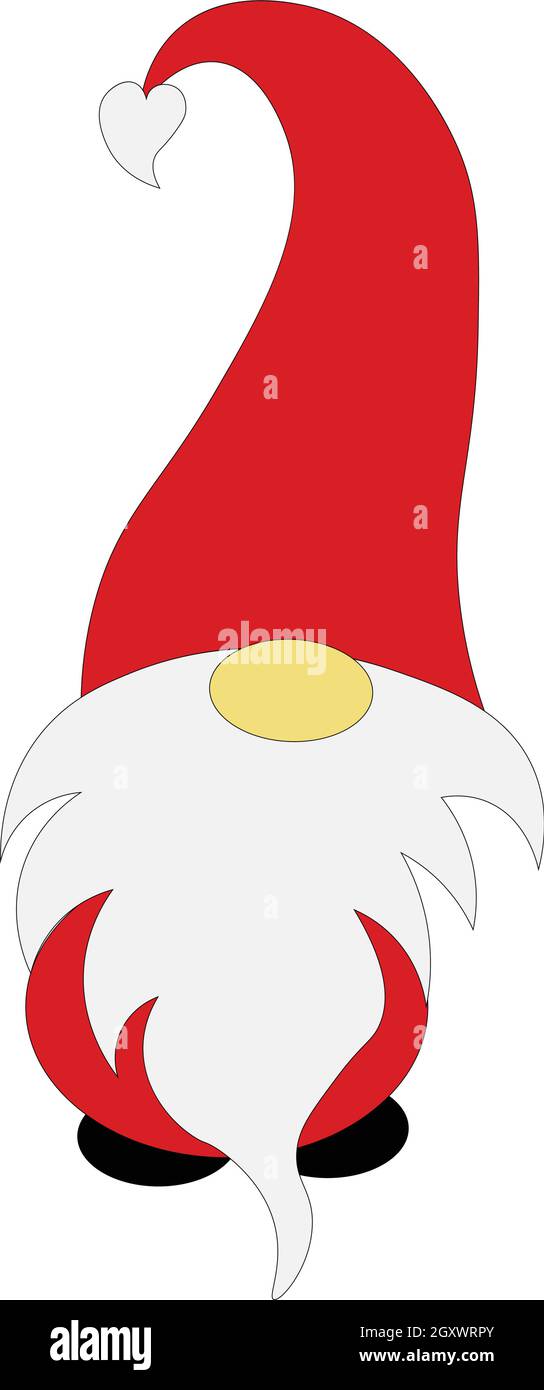 Cappello e barba di Babbo Natale, illustrazione di Natale isolata su sfondo  bianco per la stampa o l'uso come poster, carta, volantino o T-shirt  Immagine e Vettoriale - Alamy
