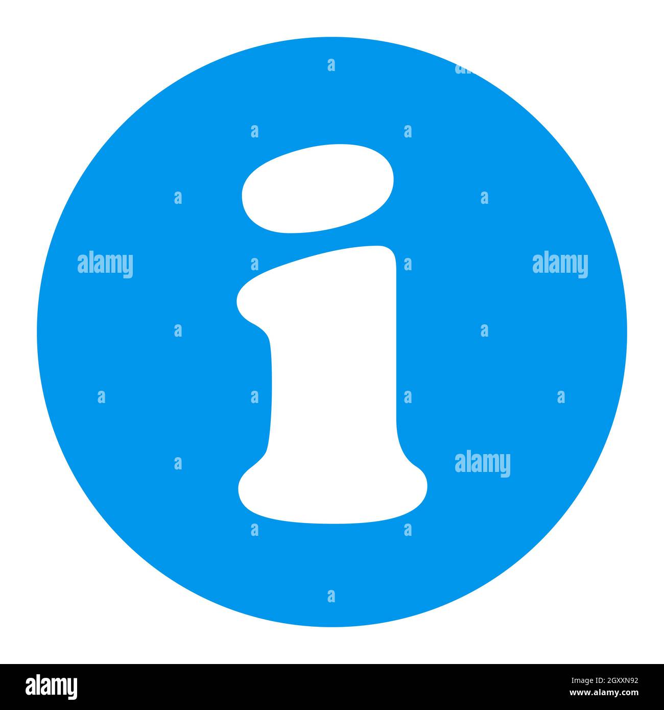 Icona glifo bianco Web di informazioni. Guida, FAQ. Firma e-commerce. Simbolo grafico per il design del sito Web, il logo, l'app, l'interfaccia utente. Illustrazione vettoriale, EPS10. Foto Stock