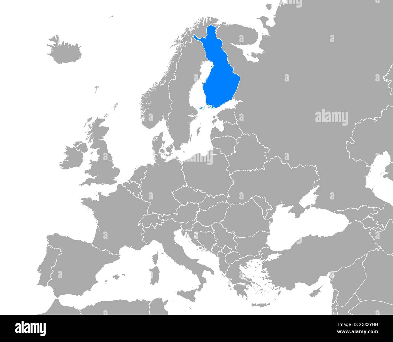 mappa della finlandia