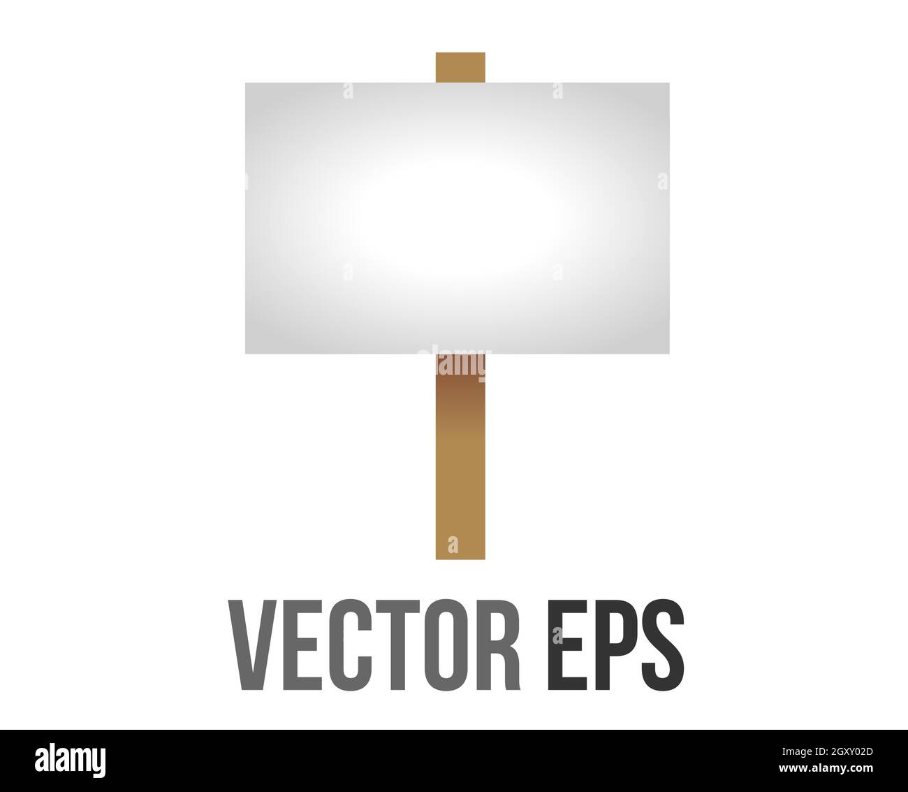 L'icona del segno vettoriale isolato sul post, utilizzata per promuovere idee, cause o fare annunci. Illustrazione Vettoriale