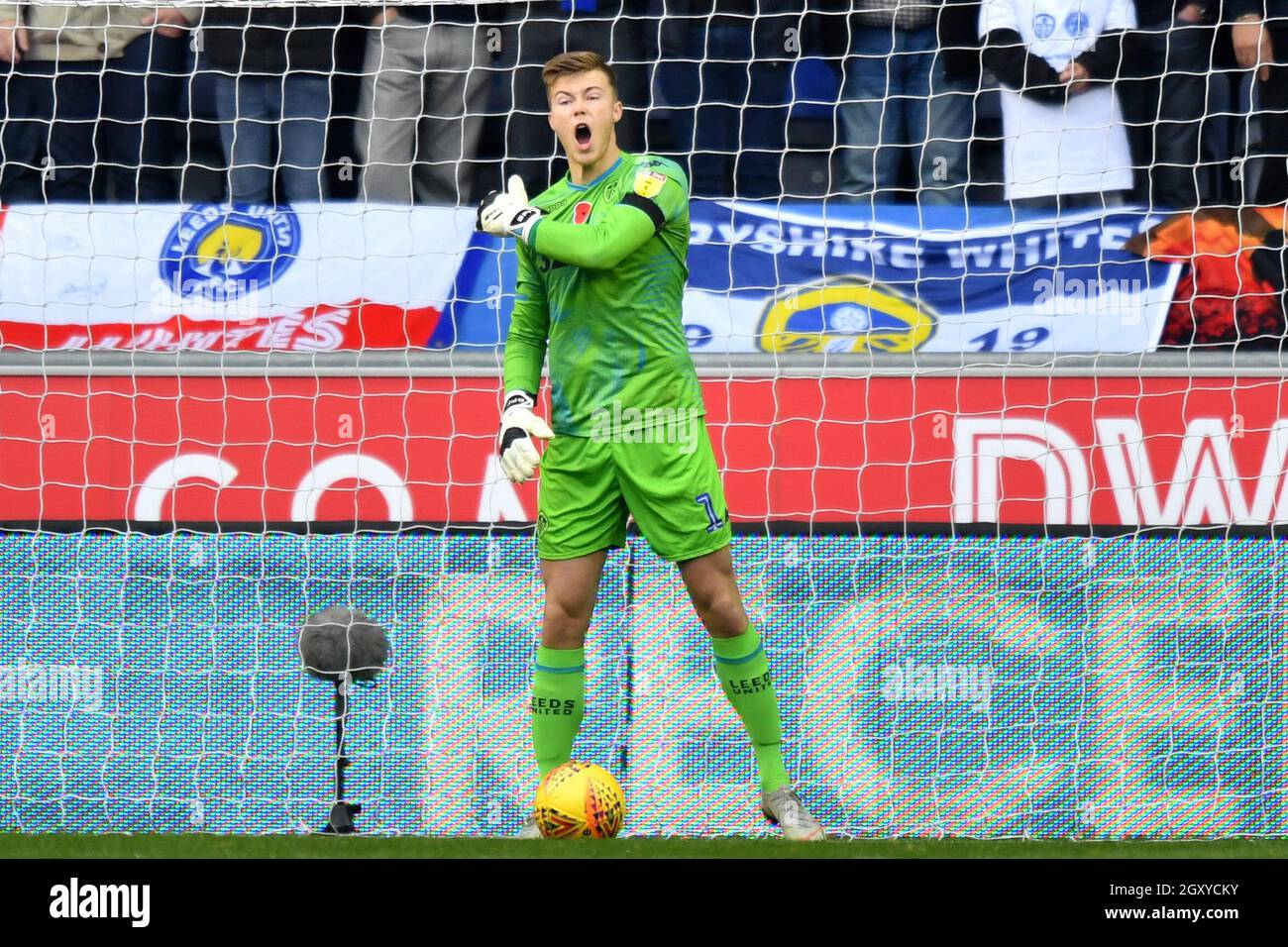 Leeds United portiere Bailey Peacock-Farrell Foto Stock