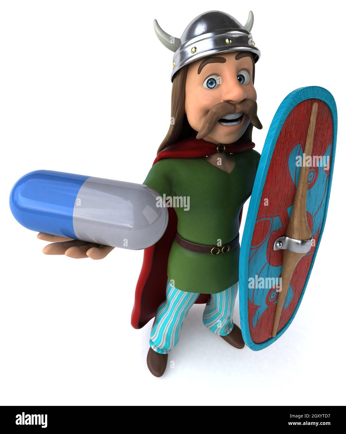 Divertimento in Gallia - 3D illustrazione Foto Stock