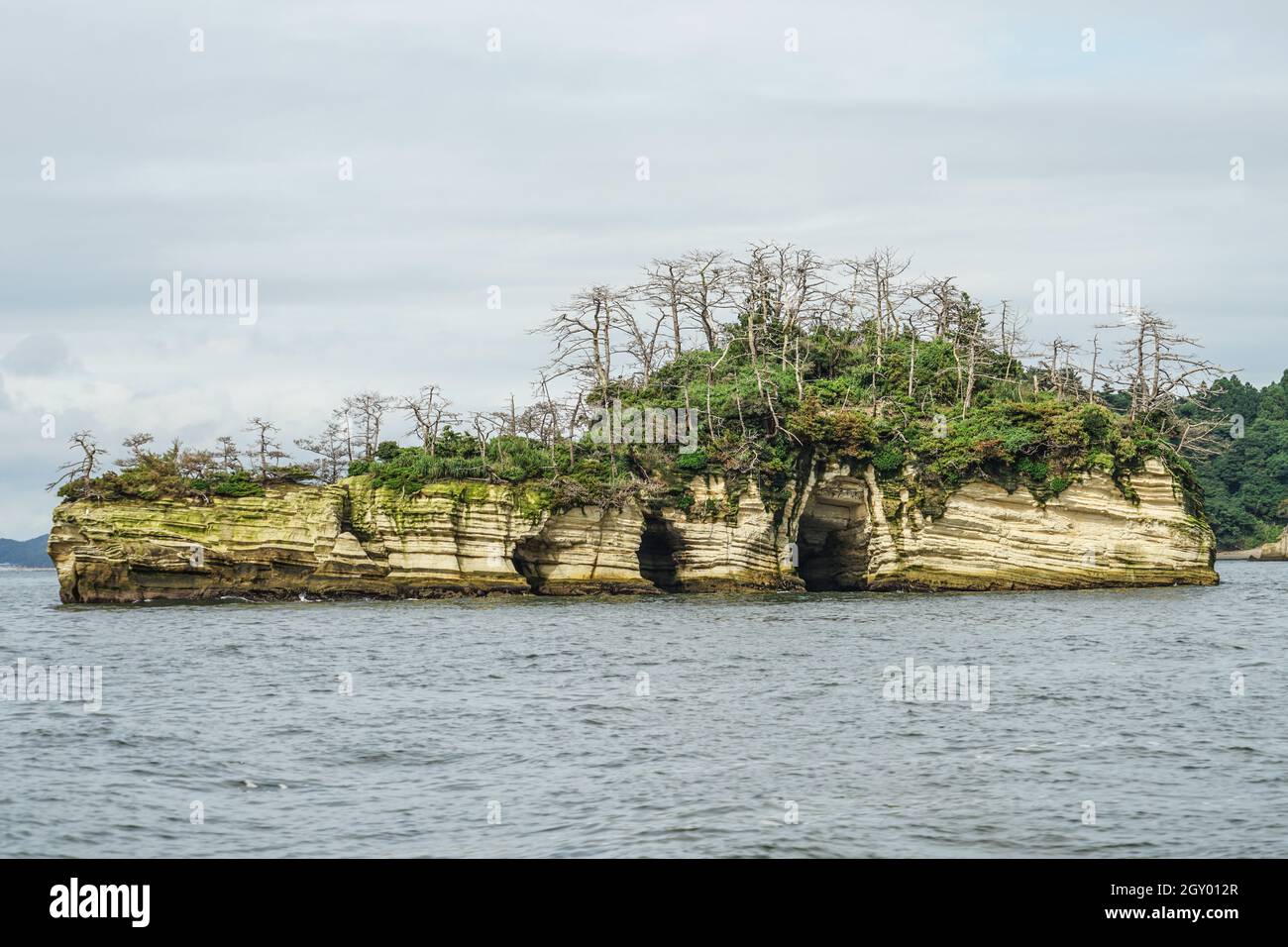 Il paesaggio di Matsushima (i tre punti più panoramici del Giappone, Prefettura di Miyagi). Luogo di tiro: Sendai, Prefettura di Miyagi Foto Stock