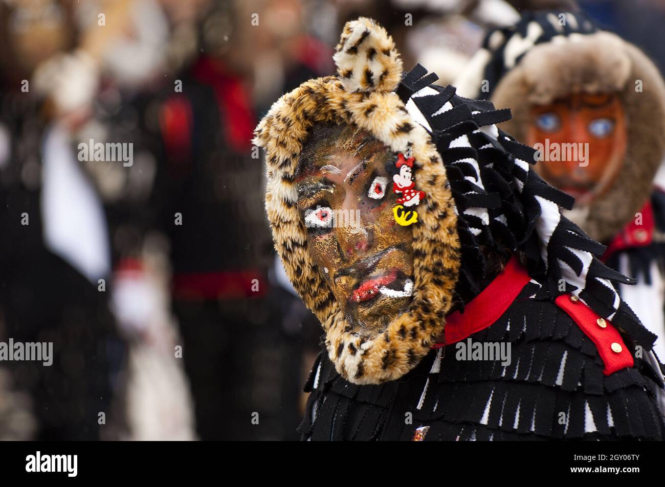 Carnevale tradizionale a Sachsenheim, Urzeln, Germania, Baden-Wuerttemberg, Sachsenheim Foto Stock