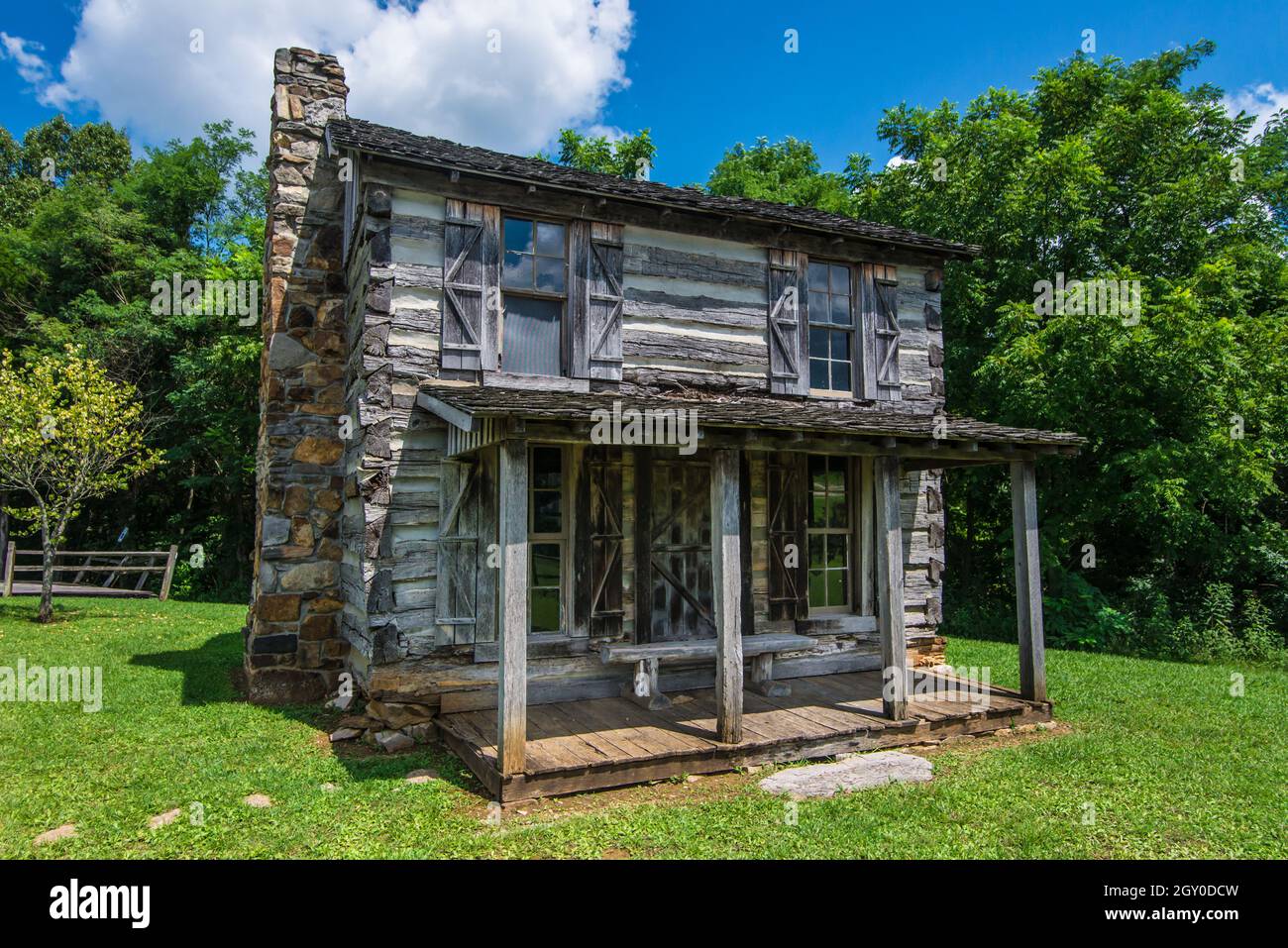 Atcher Cabin - Saunders Springs Kentucky Foto Stock