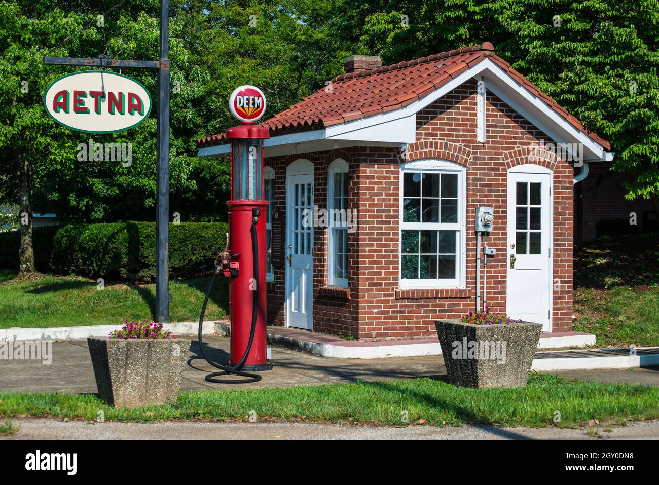 Stazione di servizio storica di Aetna - Middletown - Jefferson County - Kentucky Foto Stock