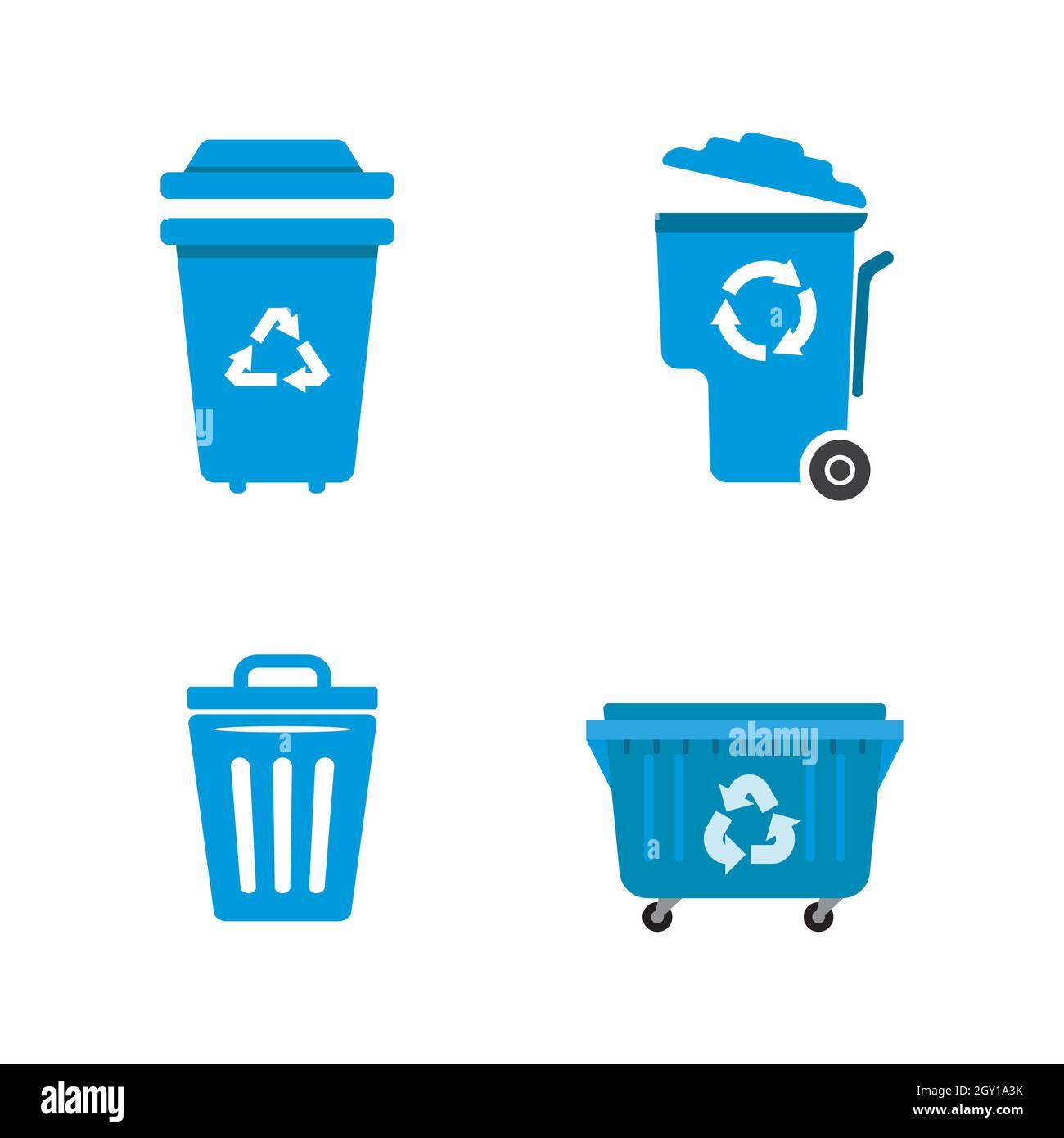 Modello di illustrazione del disegno dell'icona del vettore del cestino dei  rifiuti Foto stock - Alamy