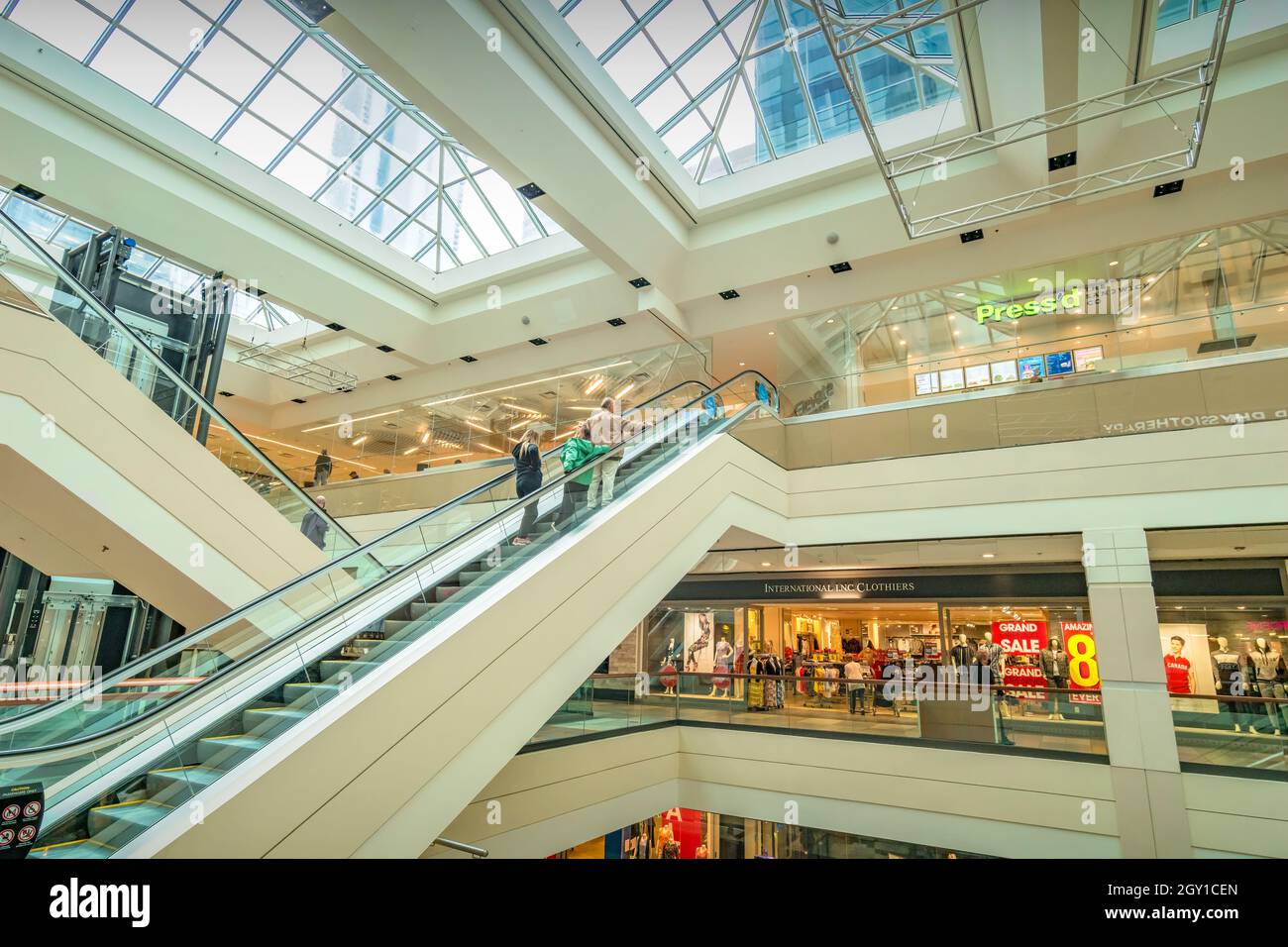 Centro commerciale Edmonton City Center, Alberta, Canada Foto Stock