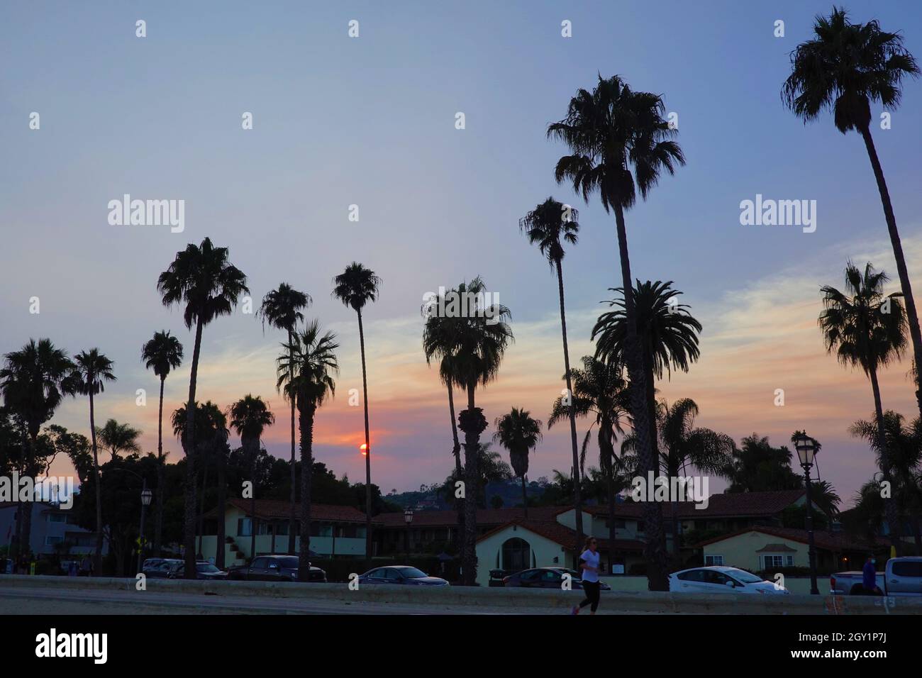 Shoreline Drive, Santa Barbara, California, Stati Uniti Foto Stock