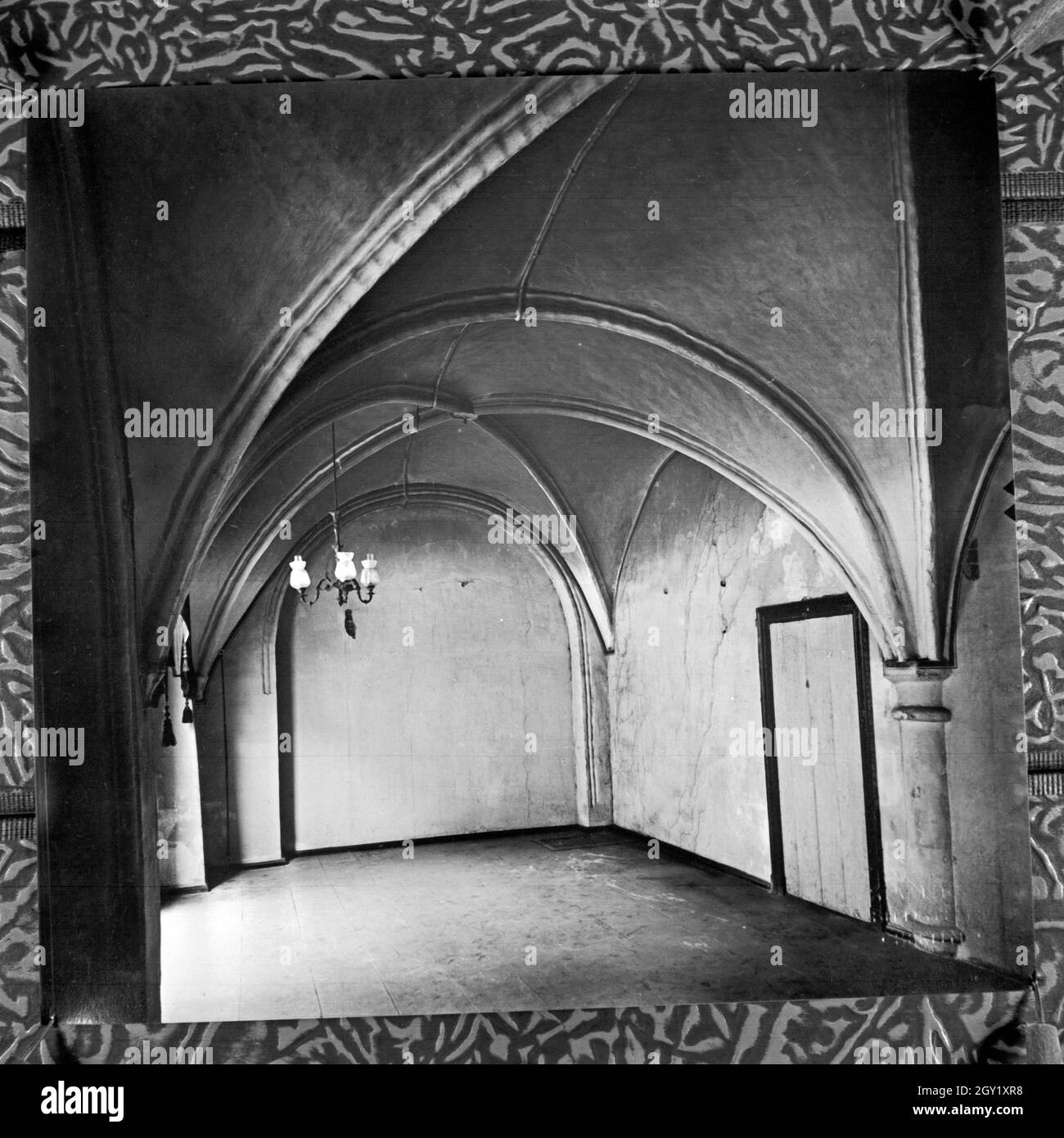 Reproduktion aus der Sammlung Edwin Redslob: Kirchengewölbe, Deutschland 1930er Jahre. Riproduzione dalla Edwin Redslob collezione: chiesa vault, Germania 1930s. Foto Stock