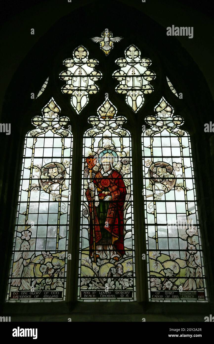 Saint Nicholas' Chapel, St David's Cathedral, Pembrokeshire, Galles, Regno Unito, Regno Unito, Europa Foto Stock