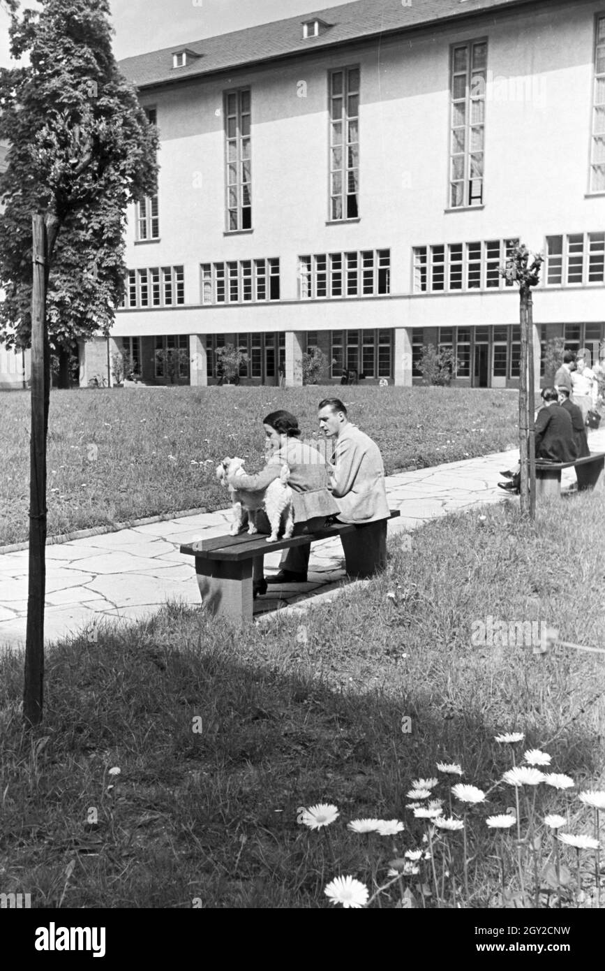 Ein Ausflug zur Ruprecht-Karls-Universität di Heidelberg, Deutsches Reich 1930er Jahre. Un'escursione alla Ruprecht Karls University in Heidelberg; Germania 1930s. Foto Stock