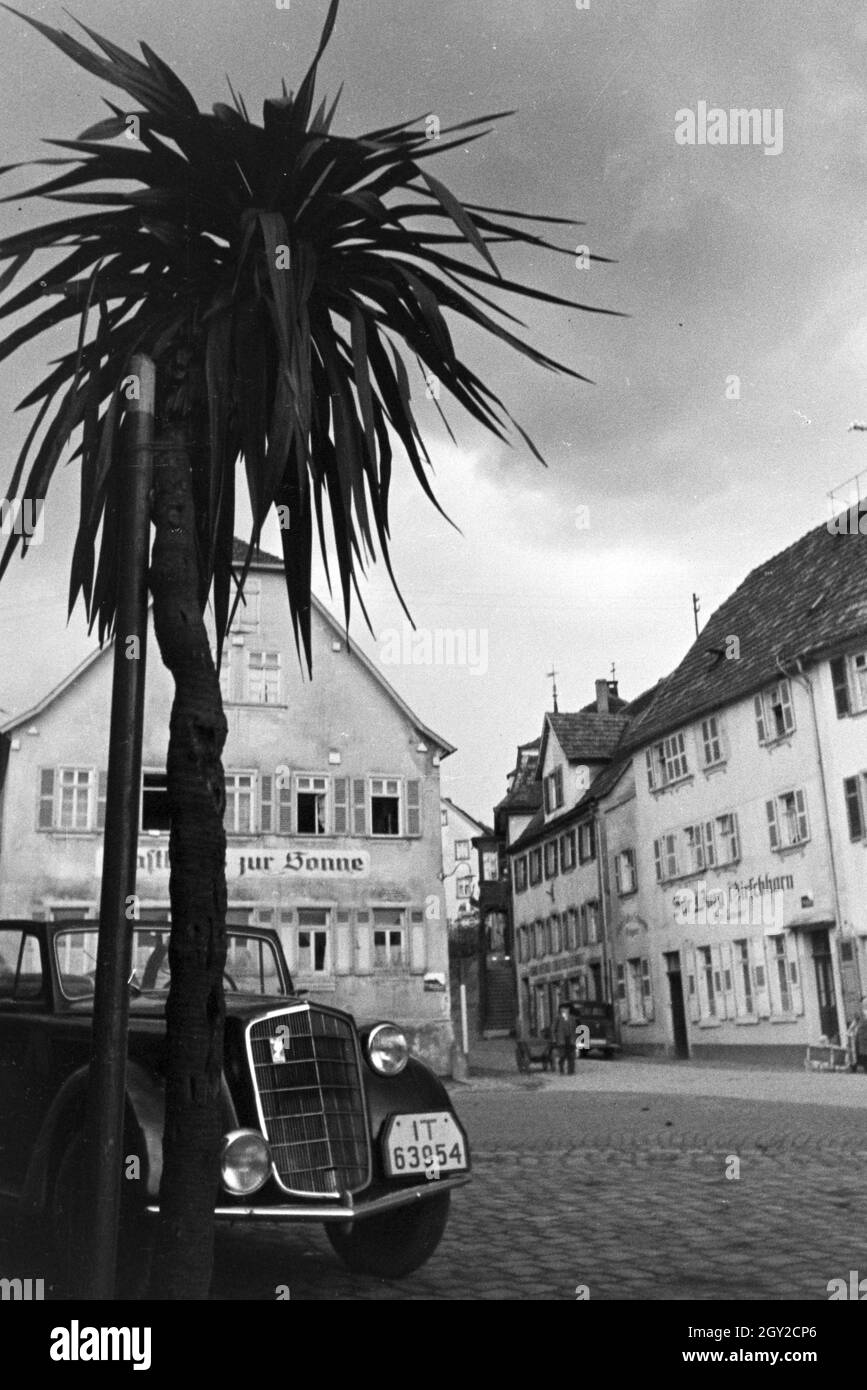 Ein Ausflug nach Hirschhorn Deutsches Reich 1930er Jahre. Una escursione a Hirschhorn; Germania 1930s. Foto Stock