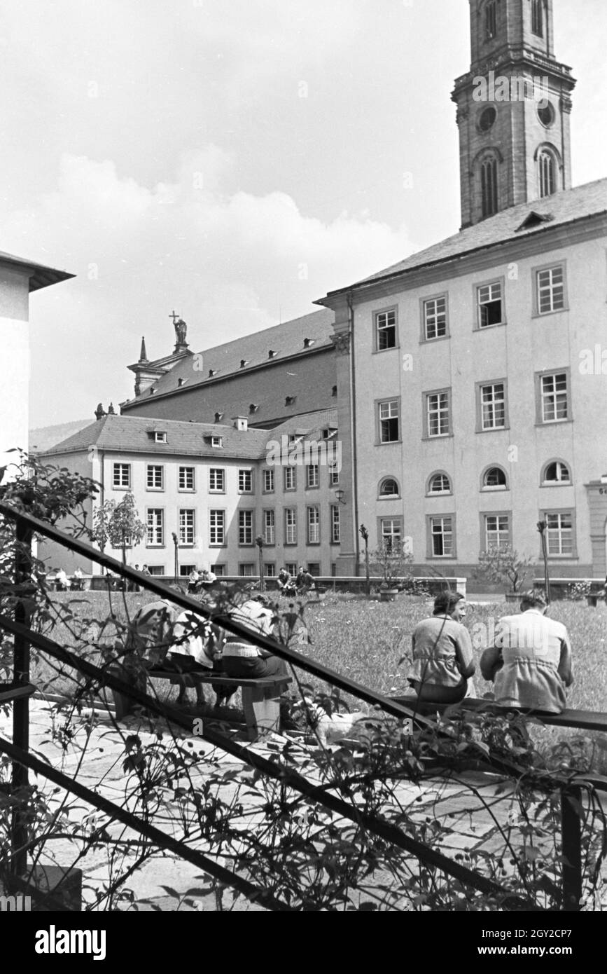 Ein Ausflug zur Ruprecht-Karls-Universität di Heidelberg, Deutsches Reich 1930er Jahre. Un'escursione alla Ruprecht Karls University in Heidelberg; Germania 1930s. Foto Stock