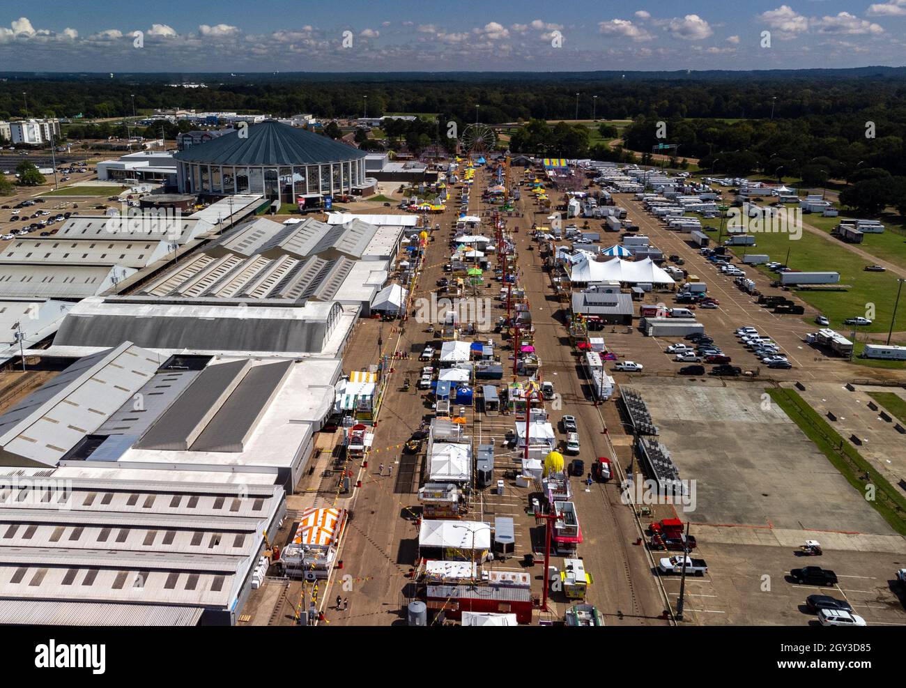 Jackson, MS - 6 ottobre 2021: Fiera dello stato del Mississippi durante la fiera dello stato. Foto Stock