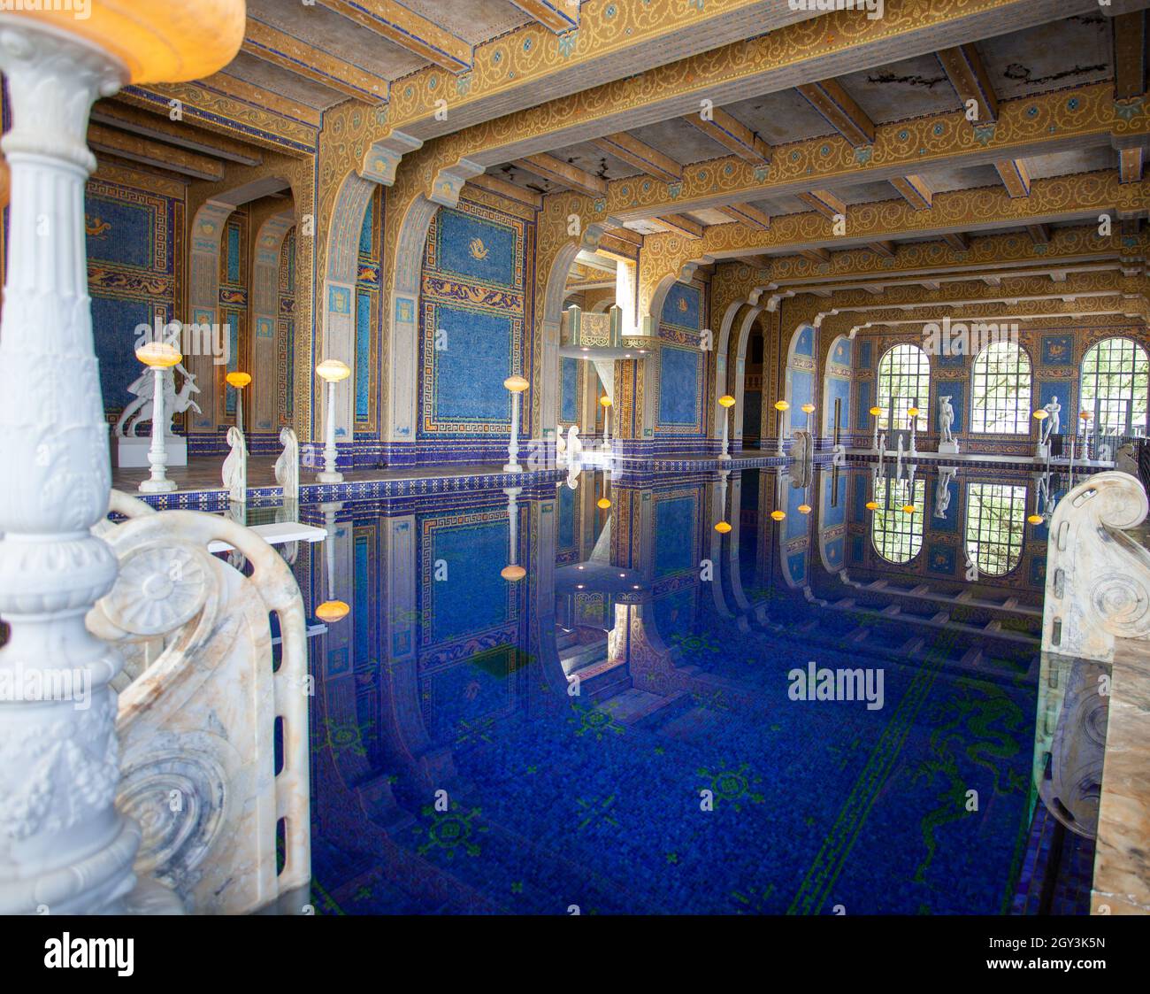 piscina molto lussuosa Foto Stock