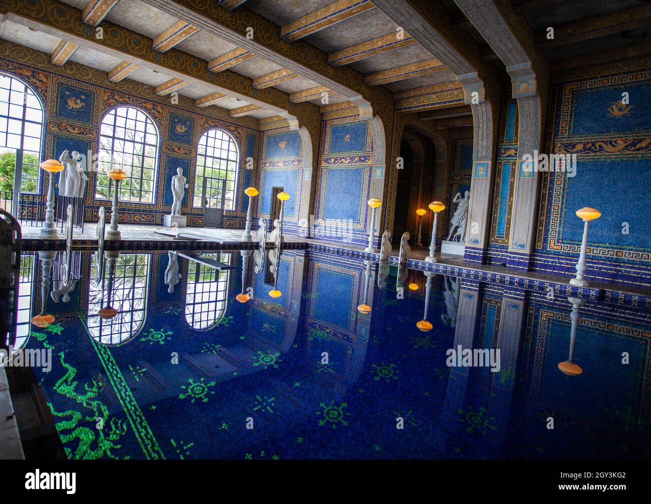 piscina molto lussuosa Foto Stock