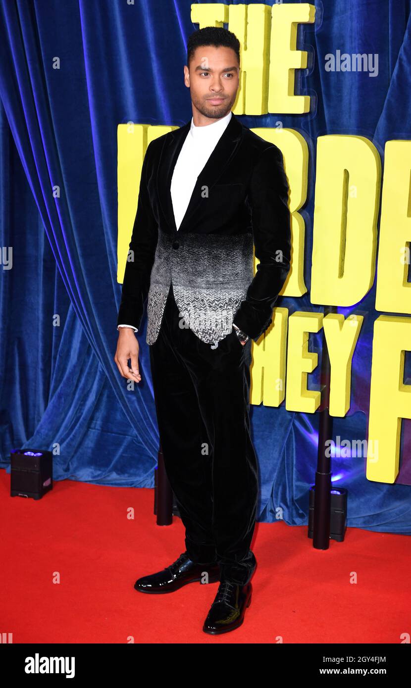 Rege-Jean Page arrivo al più duro si caduta World Premiere, il film notturno di apertura del BFI London Film Festival, tenuto al Royal Festival Hal Foto Stock