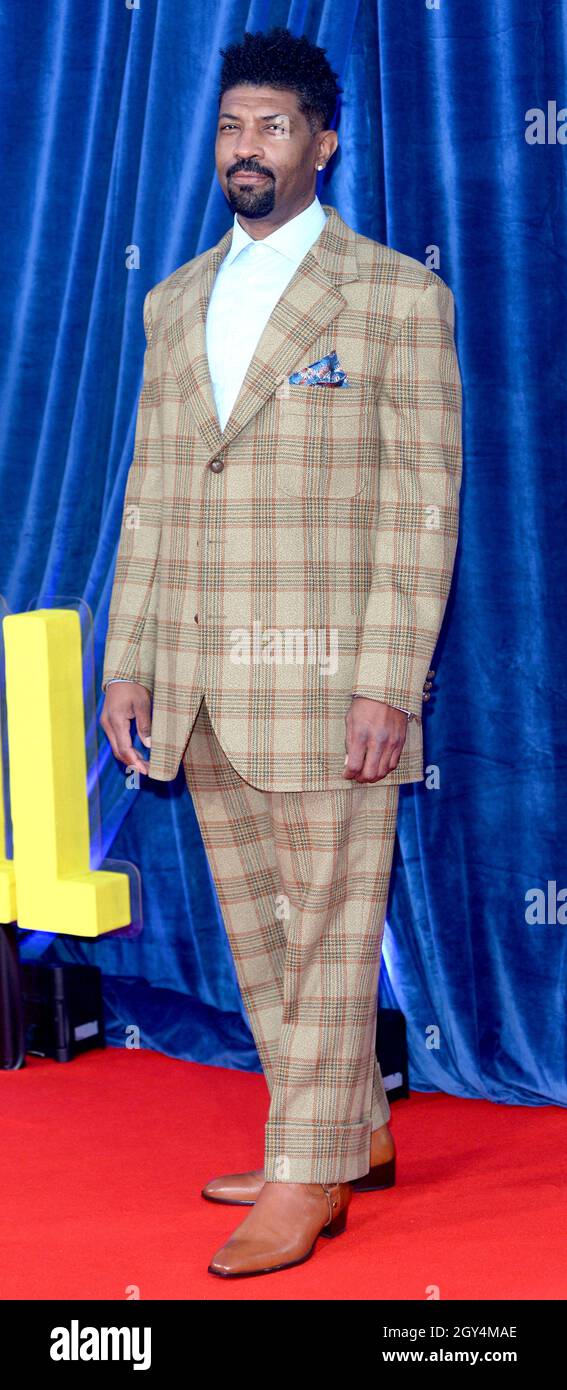 La foto deve essere accreditata ©Alpha Press 078237 06/10/2021 Deon Cole The Harder Three Fall Premiere Opening Gala durante il BFI London Film Festival 2021 a Londra Foto Stock