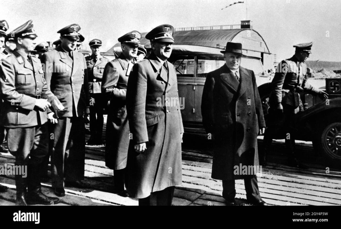 Dopo la liberazione di Mussolini a Rastenburg. [traduzione automatizzata] Foto Stock