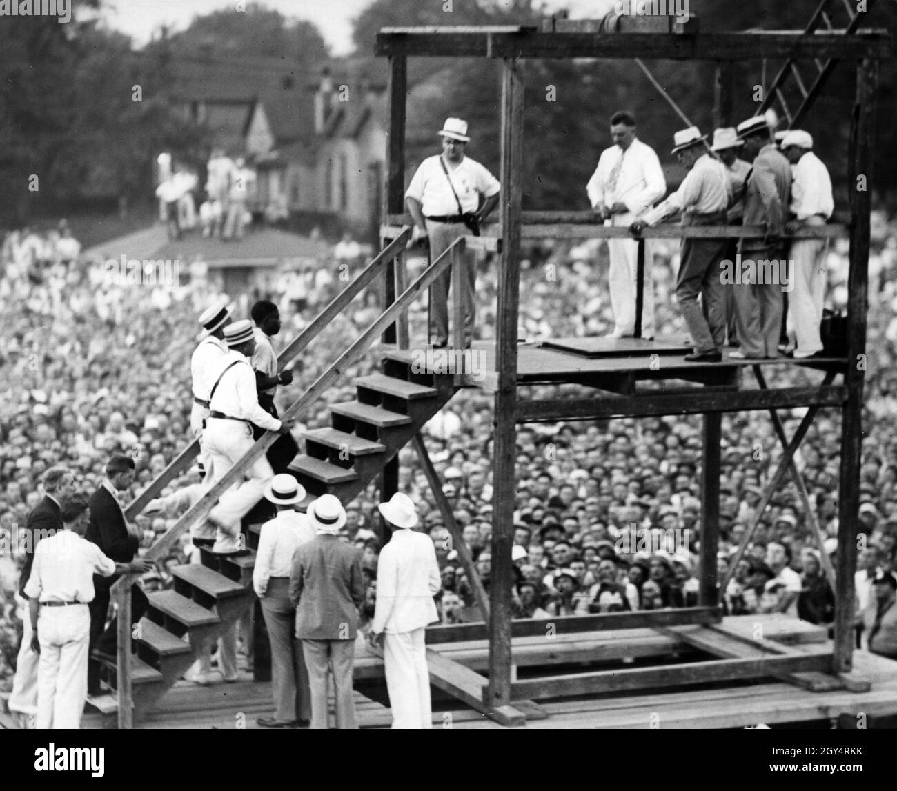 Esecuzione pubblica di Rainey Bethea a Owensboro, nello stato del Kentucky degli Stati Uniti. [traduzione automatizzata] Foto Stock