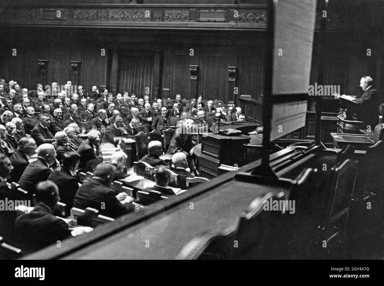 Riunione della sezione mineraria dell'Associazione Reich dell'industria tedesca. (fotografia non acquisita) [traduzione automatica] Foto Stock