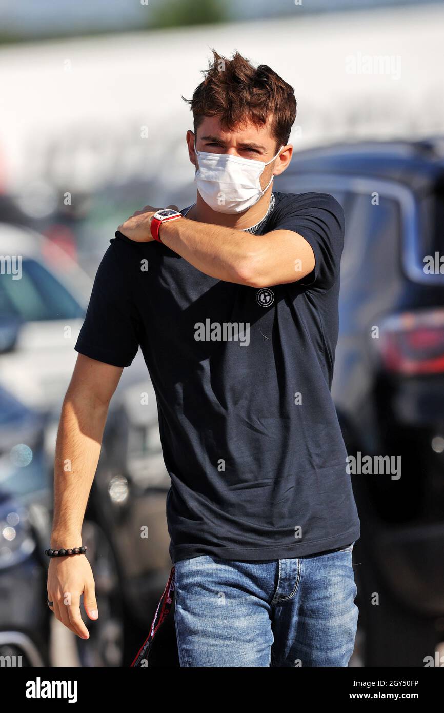 Istanbul Park, Turchia. 07 ottobre 2021. Charles Leclerc (MON) Ferrari. Gran Premio della Turchia, giovedì 7 ottobre 2021. Istanbul, Turchia. Credit: James Moy/Alamy Live News Foto Stock