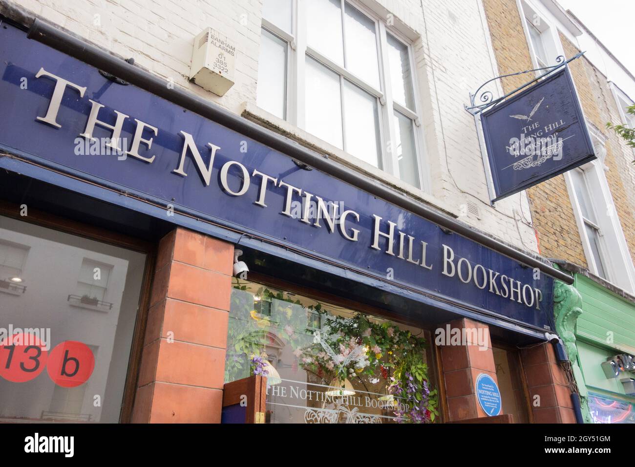 The Notting Hill Bookshop, Blenheim Crescent, Londra, W11, Inghilterra, REGNO UNITO Foto Stock