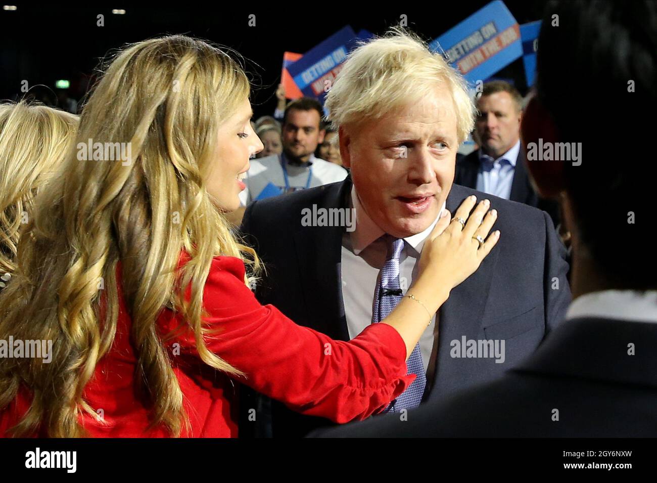 CARRIE JOHNSON, BORIS JOHNSON, 2021 Foto Stock