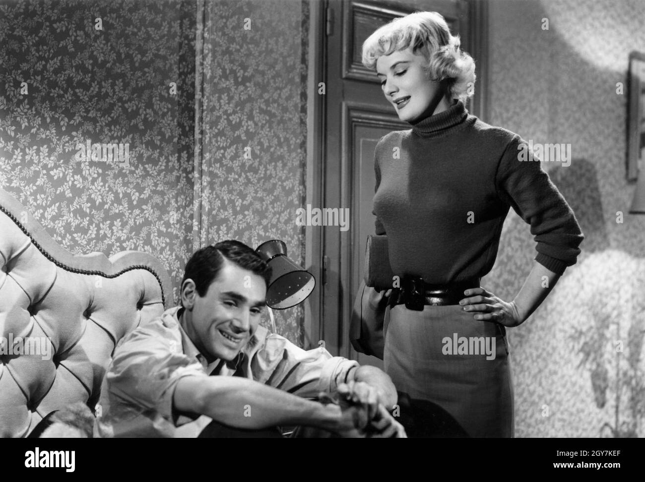 Serie Noire anno : 1955 Francia Direttore : Pierre Foucaud Robert Hossein, Jacqueline Pierreux Foto Stock