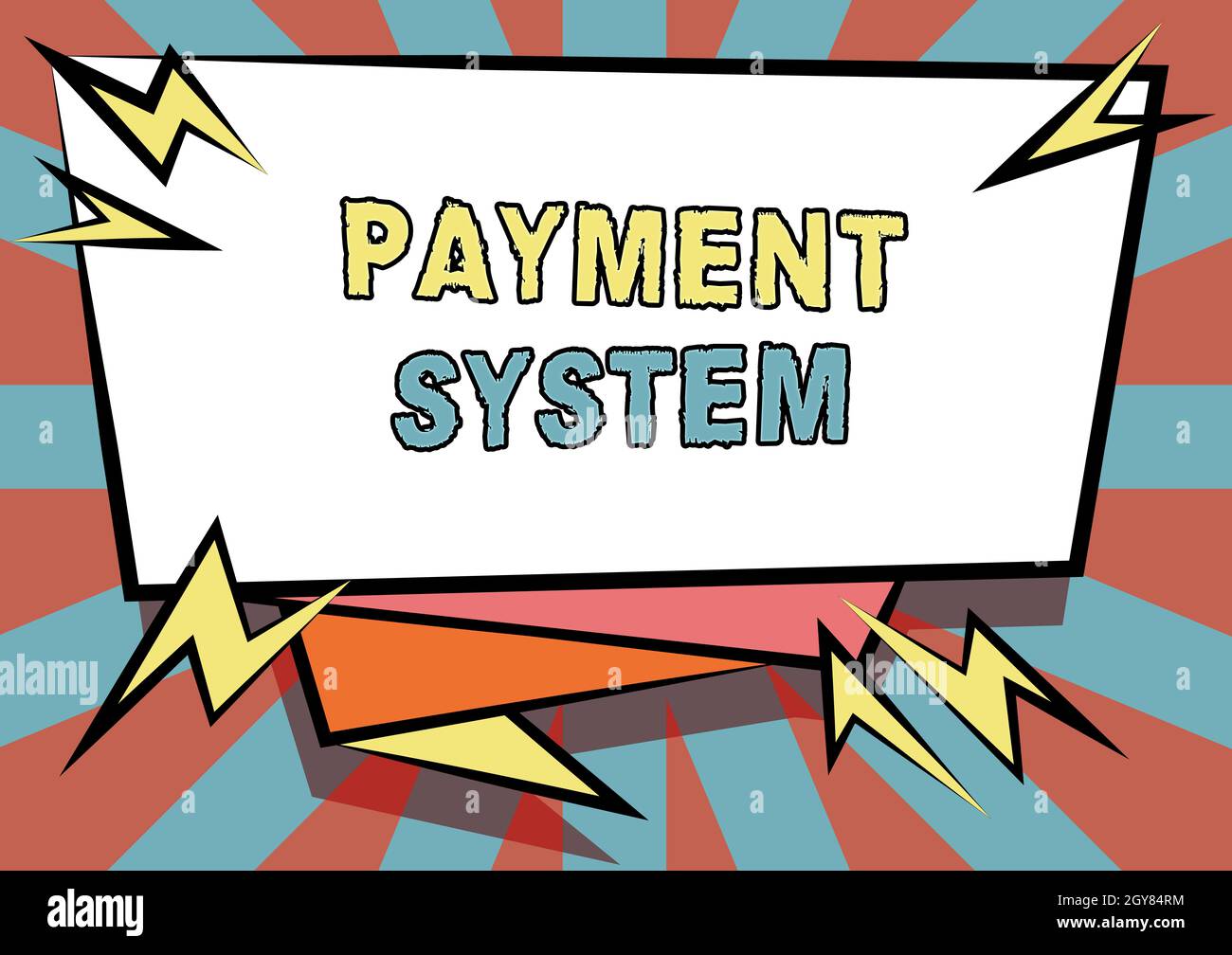 Segno di testo che mostra il sistema di pagamento, idea di impresa metodo di transazione diverso che permette il trasferimento del fondo Abstract che visualizza il messaggio urgente, nuovo Ann Foto Stock