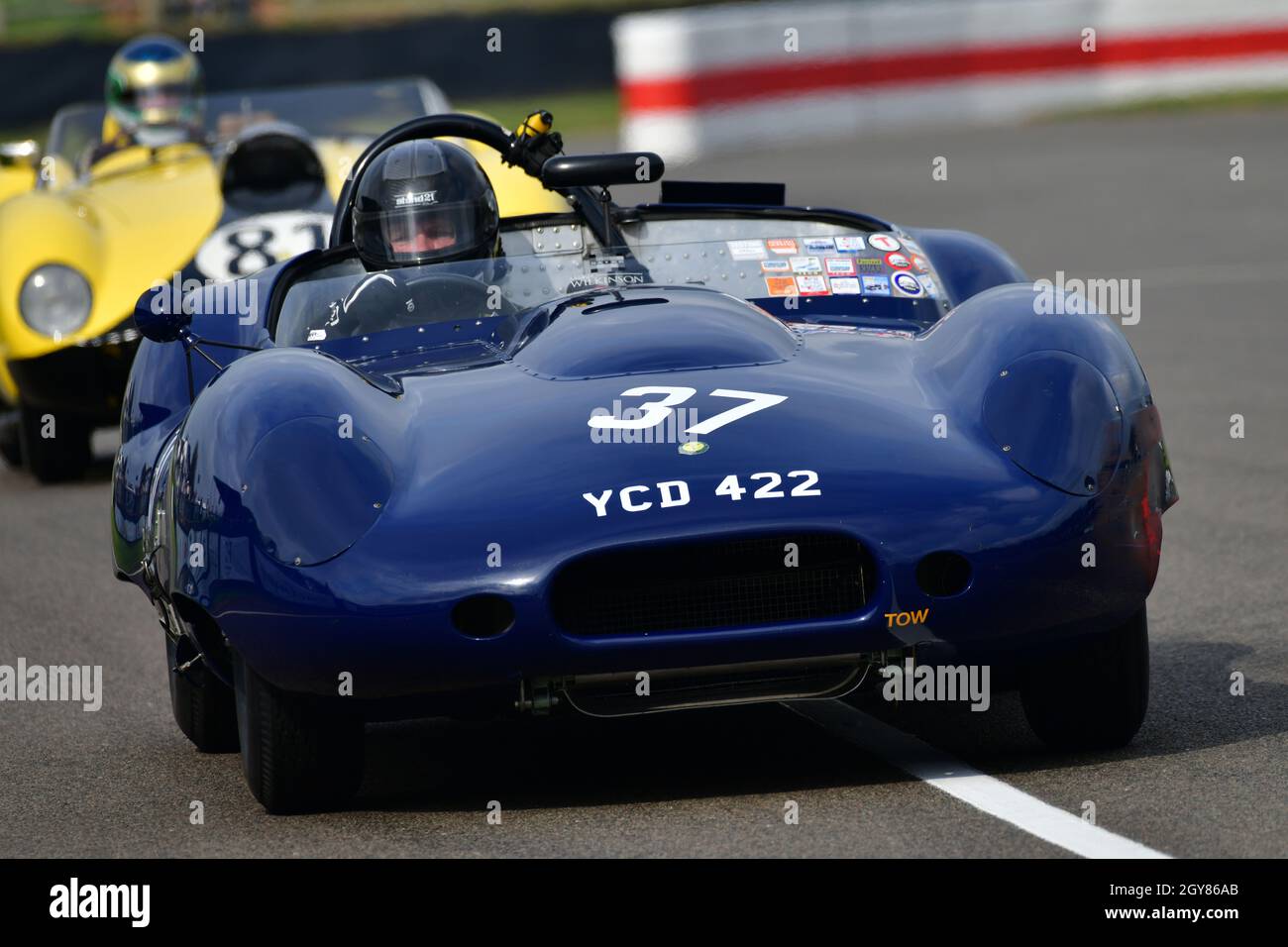 Chris Milner, Lister-Chevrolet Costin, Sussex Trophy, vetture che hanno gareggiato tra il 1955 e il 1960 sotto le categorie di World Championship sports car AN Foto Stock