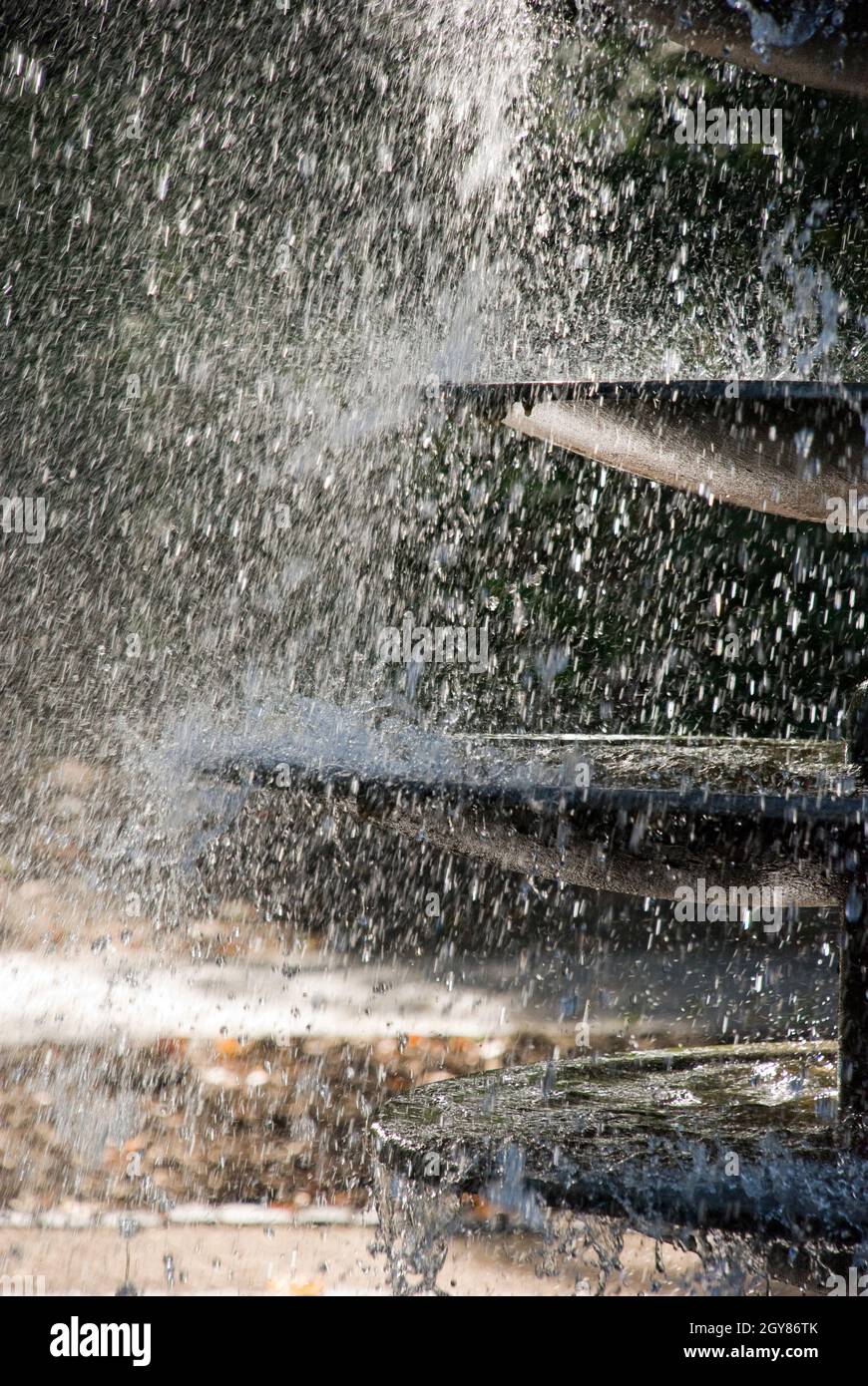 Wassertropfen. Fotografiert mit einer Nikon D80 Foto Stock