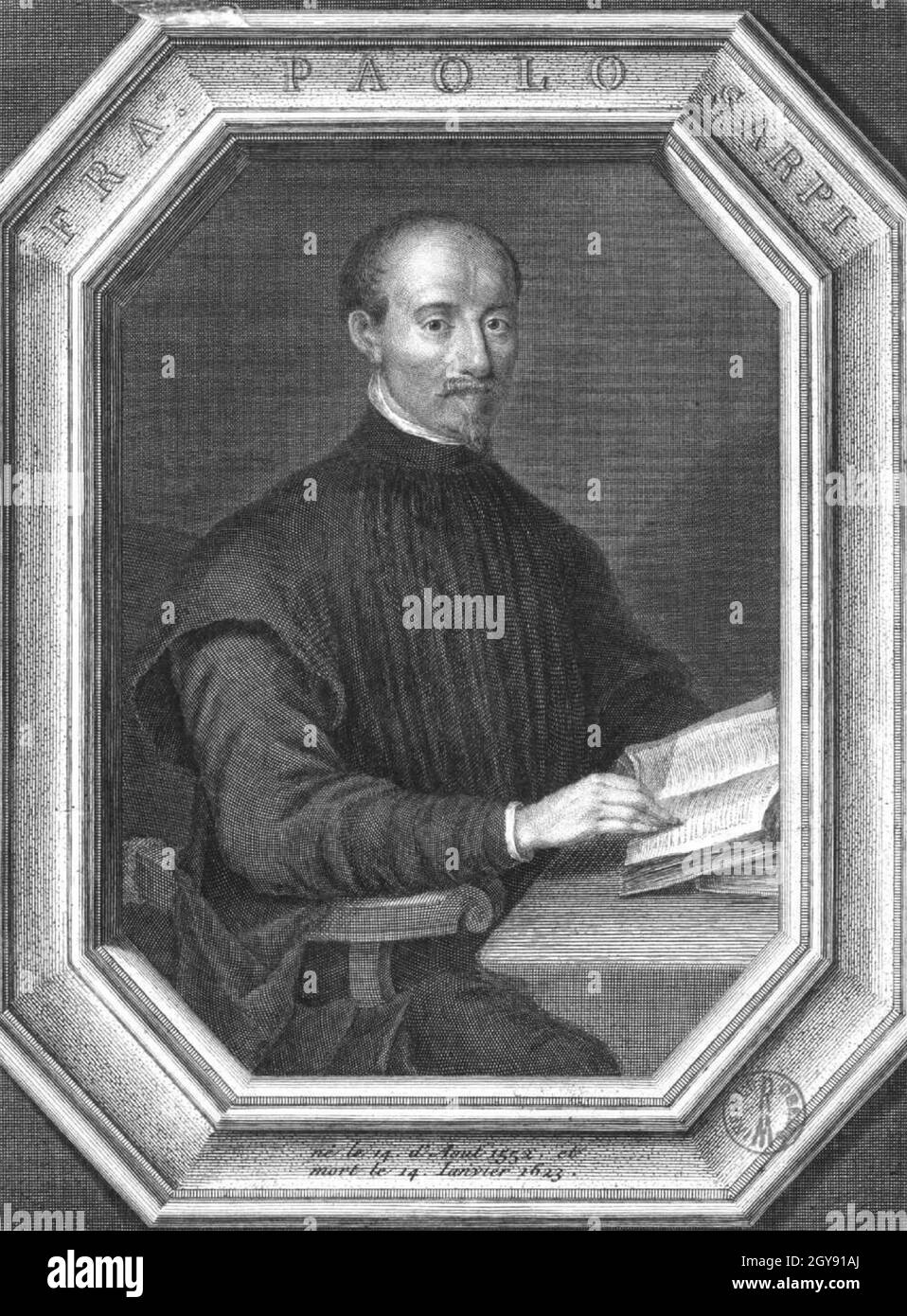 PAOLO SARPI (1552-1623) scienziato, sacerdote e statista veneziano Foto Stock