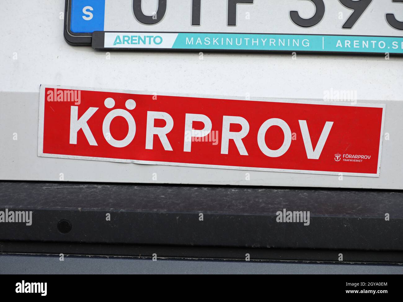 Trafikverket Förarprov tiene test teorici, test di guida, patenti di tassisti e patenti di guida professionali. L'amministrazione svedese dei trasporti (Trafikverket) è l'autorità governativa responsabile di tutti i tipi di trasporto. Foto Stock