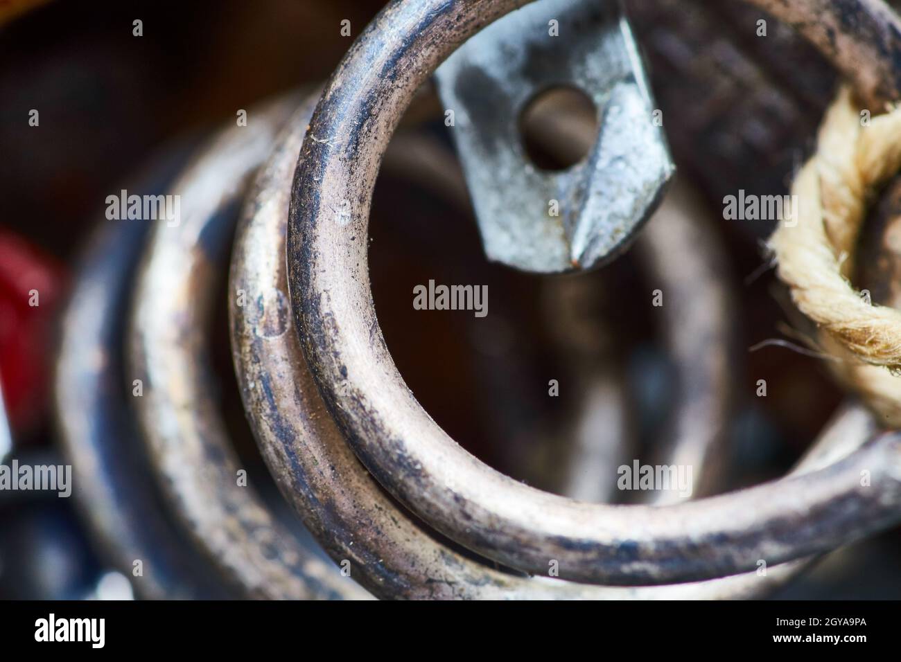 Primo piano di una macchina o di una parte di utensile Foto Stock