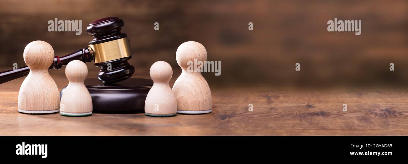 Ordine di Legge di custodia e separazione. Divorzio Avvocato e contenzioso Foto Stock
