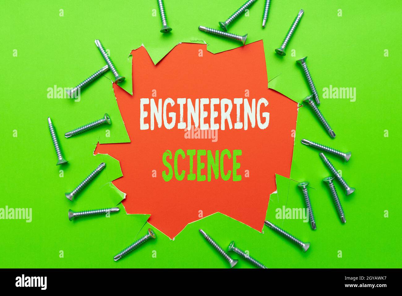 Didascalia di testo Presentazione di Engineering Science, Business Showcase trattare con le basi fisiche e matematiche di Engineering Workshop Improvement Ideas Pro Foto Stock