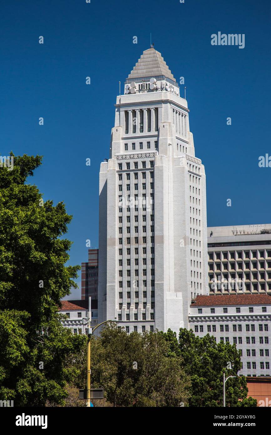 Esterno del municipio di Los Angeles Foto Stock