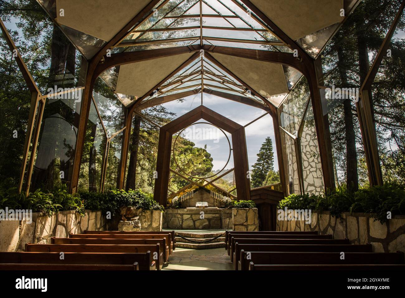 Wayfarers Chapel, California Foto Stock