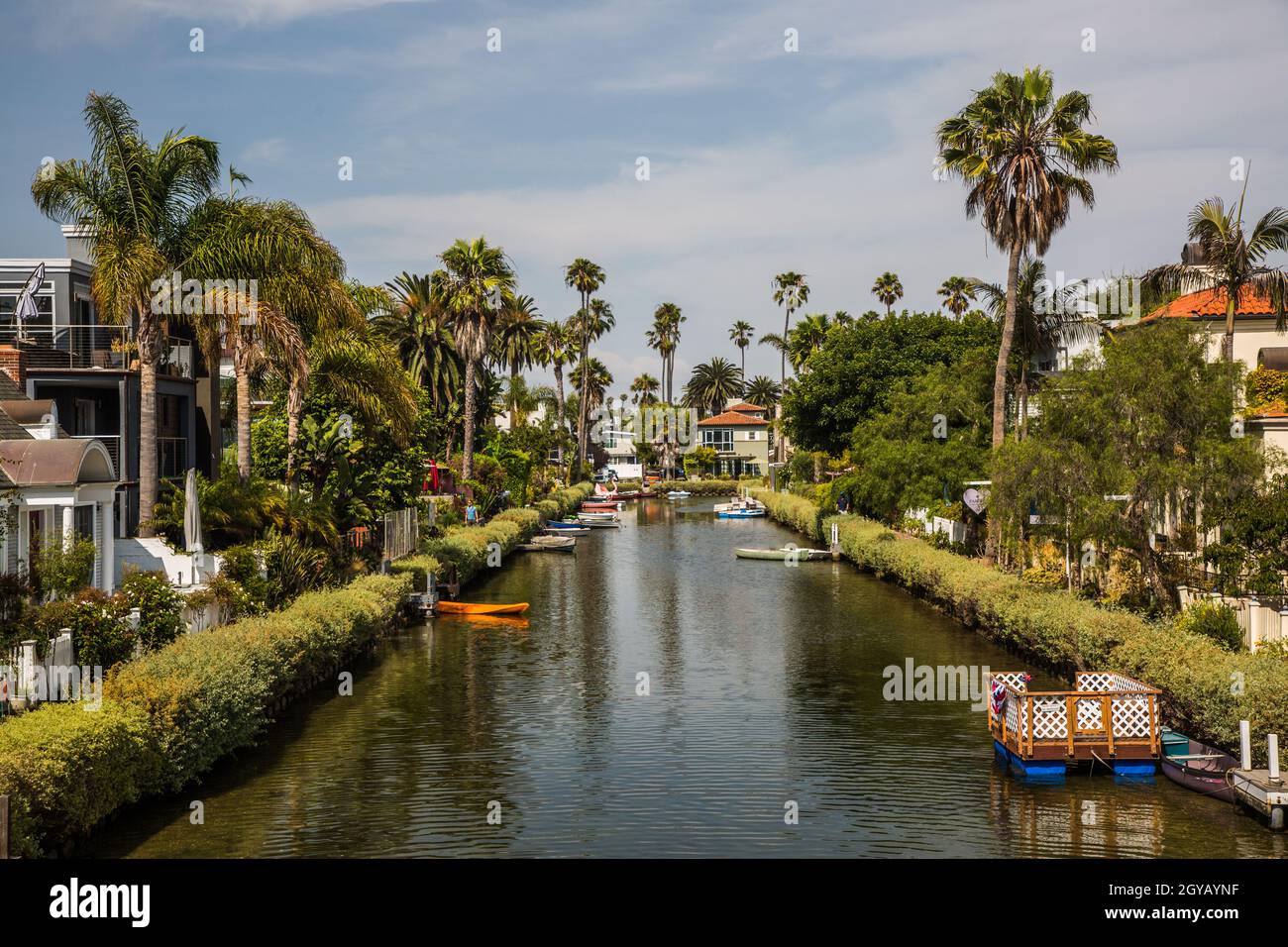 Venice Beach Canals, California Foto Stock