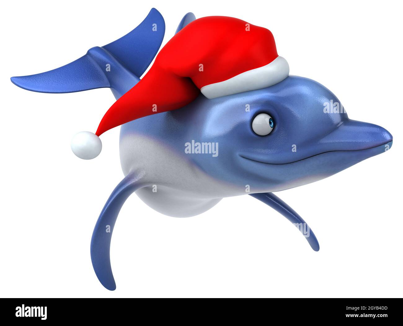 Fun Dolphin - 3D illustrazione Foto Stock