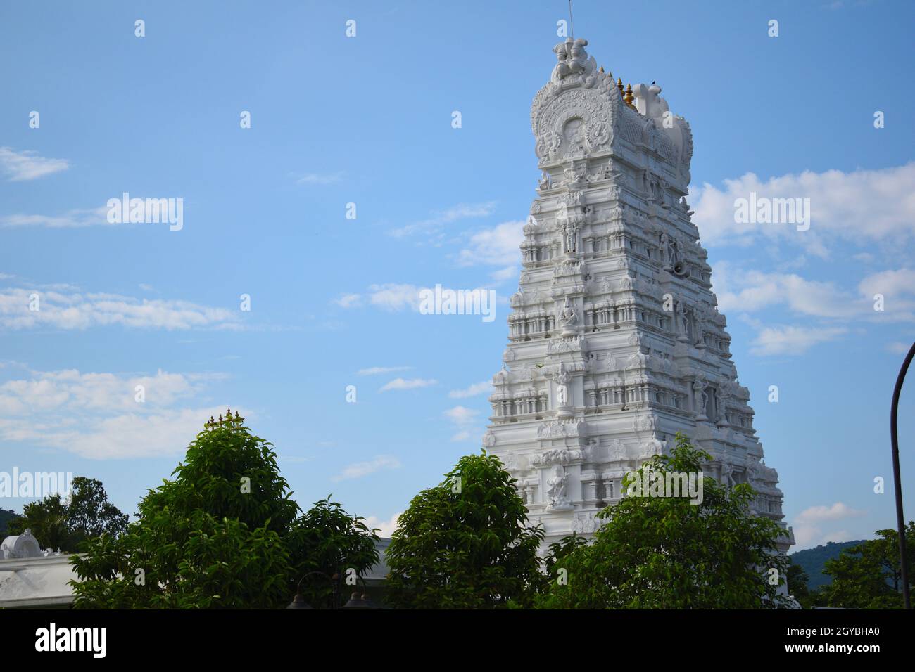 Bella vista di Purva Tirupati Shri Balaji Tempio di Guwahati Foto Stock