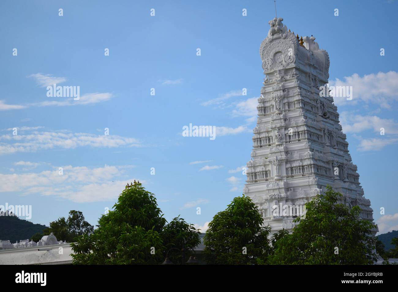 Bella vista di Purva Tirupati Shri Balaji Tempio di Guwahati Foto Stock