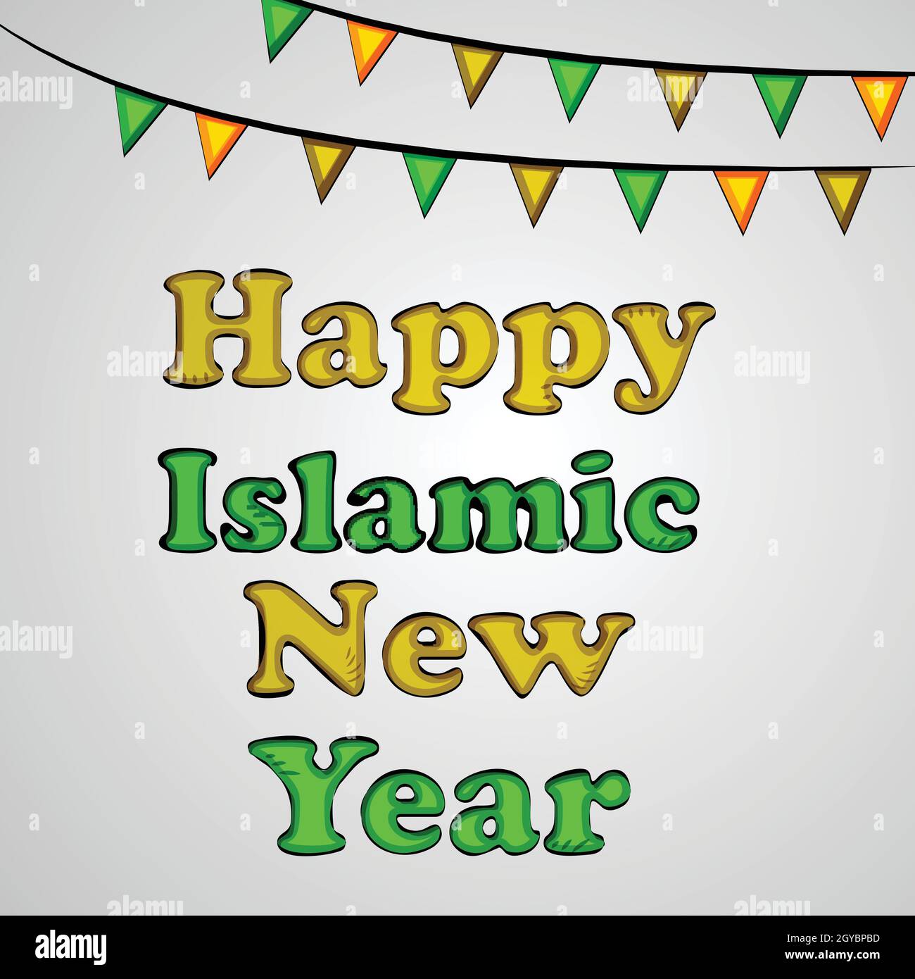 Nuovo anno di fondo islamico Illustrazione Vettoriale